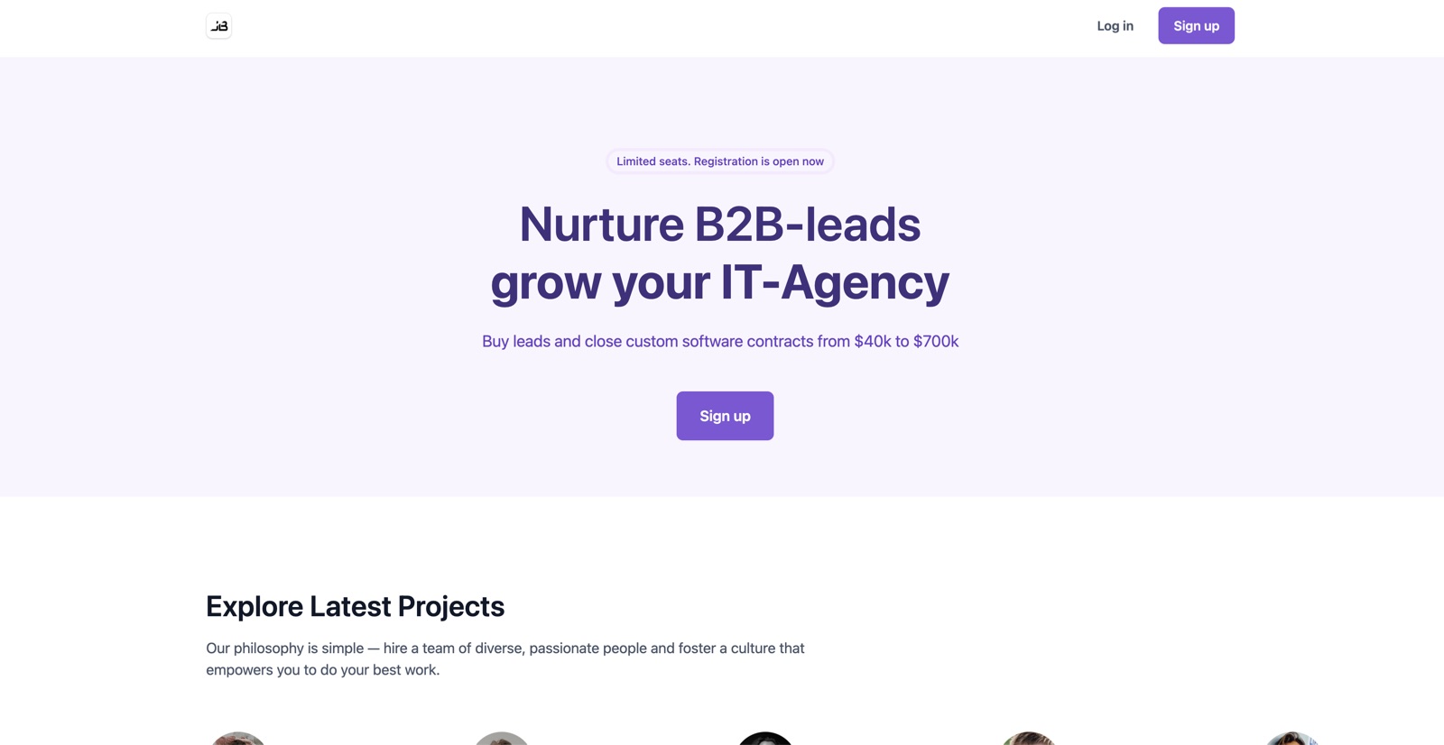 B2B-приложение с грантом